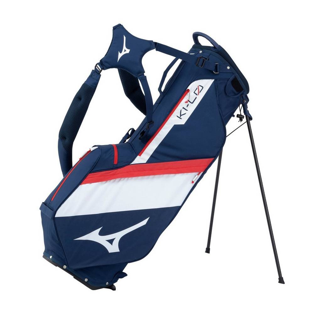 Mens Mizuno K1-L0 Stand Bag Navy/Red Philippines (QERFNK517)